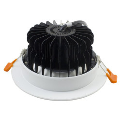 Led Downlight 12W moldura branca