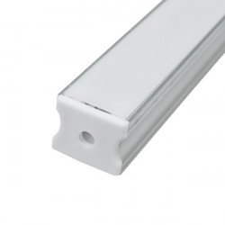 Profile for 2 m LED Strips - Rectangular, Aluminium, 17,5 x 14,5 x 2000mm, Clips