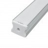 Perfil rectangular aluminio tira led 19 x 19 x 1000mm