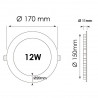 Downlight - WOOD Round 12W Panel