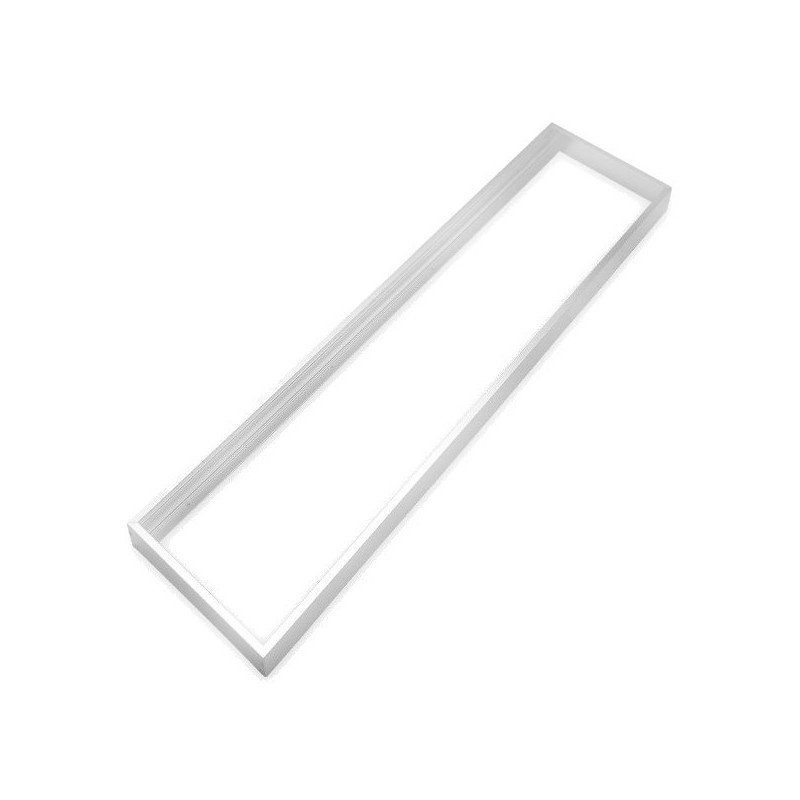 Quadro de alumínio branco para painel 30x120