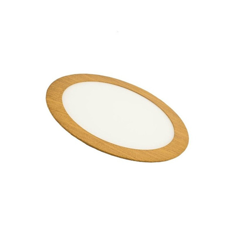 Downlight panel 12W redondo MADERA