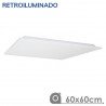 Panel LED 60X60 60W retroiluminado marco blanco