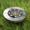 Sinal luminoso solar de LED terrestre com espigão