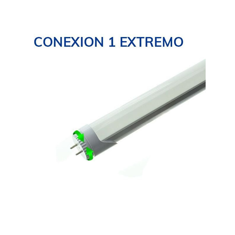 Tubo LED T8 18W. Aluminio, conexión un lateral