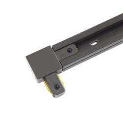 Connectable PVC Rail Connector black- Curve Line