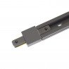 União recta em PVC, cor preto