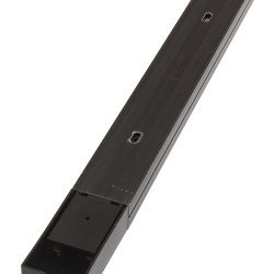 Pista lâmpadas LED PVC preto 2 metros