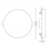 Downlight Led 15W sem borda - ajustável