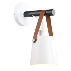 Luz de parede em couro E27