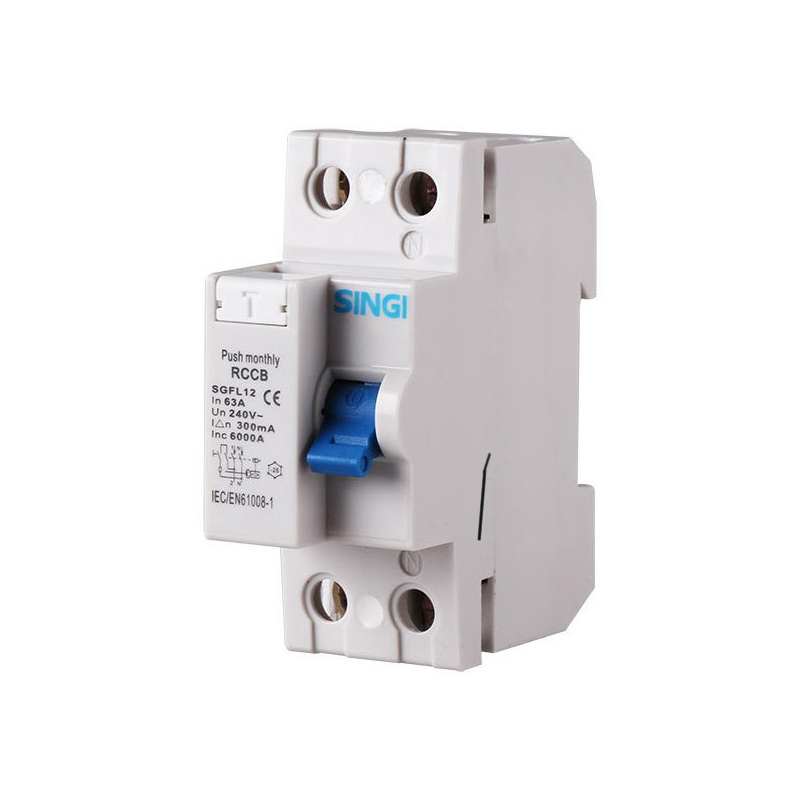 Residual current circuit breaker 2P 6kA 300mA