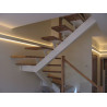 Aluminium profile for led strip double side lighting