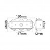 Aluminium wall light LED 6W IP65 black colour