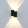 Aluminium wall light LED 4W IP65 black colour