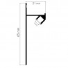 Aluminium profile led strip 2m for baseboard - indirect light