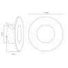 Downlight led mini 1W couleur argent