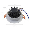 Led Downlight 3W moldura branca