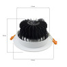 Downlight à LED 12W cadre blanc