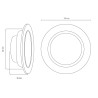 Downlight LED grand angle de 7W
