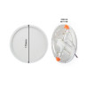 Downlight panel 15W redondo corte ajustable