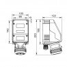 Tomada de parede ATEX 2P+T 16A IP66