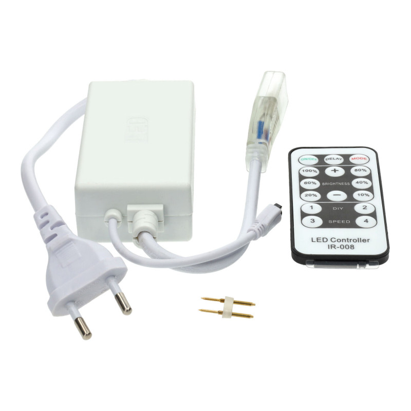 Tira led 220v controlador remoto