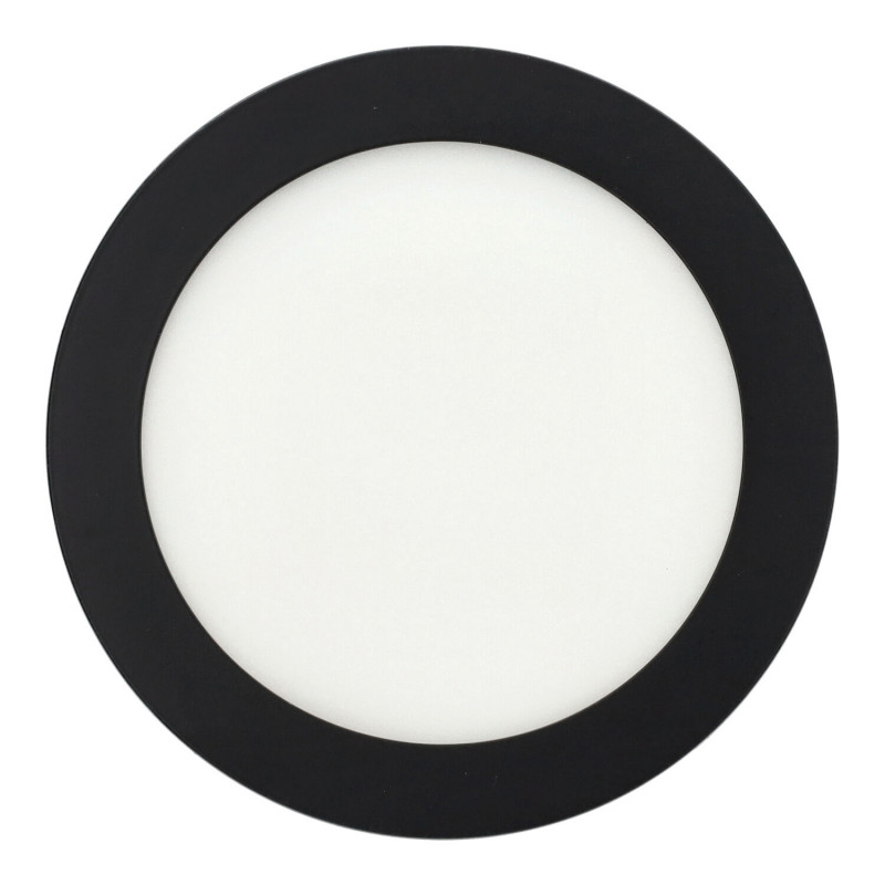Panneau led 12W rond NOIR