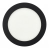 Panneau led 12W rond NOIR
