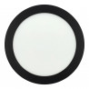 Panneau led18W rond NOIR
