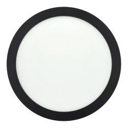 Panneau LED 24W rond NOIR