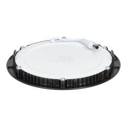 Downlight panel 12W redondo NEGRO