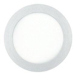 Panneau lumineux 12W rond ARGENT