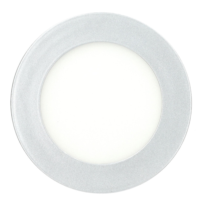 Panneau lumineux 6W rond ARGENT