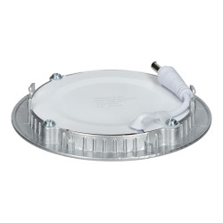Panneau LED 18W rond ARGENT