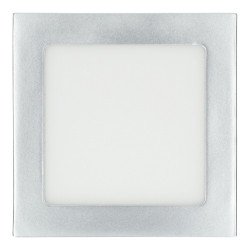 Downlight 12W painel quadrado Prata