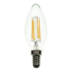 Ampoule à bougie à filament LED 360º 4W REGLABLELE