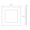 Downlight led 6W quadrado