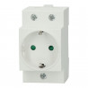 Base enchufe schuko 16A para cuadro eléctrico