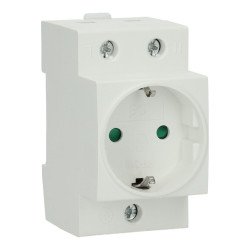 Base enchufe schuko 16A para cuadro eléctrico