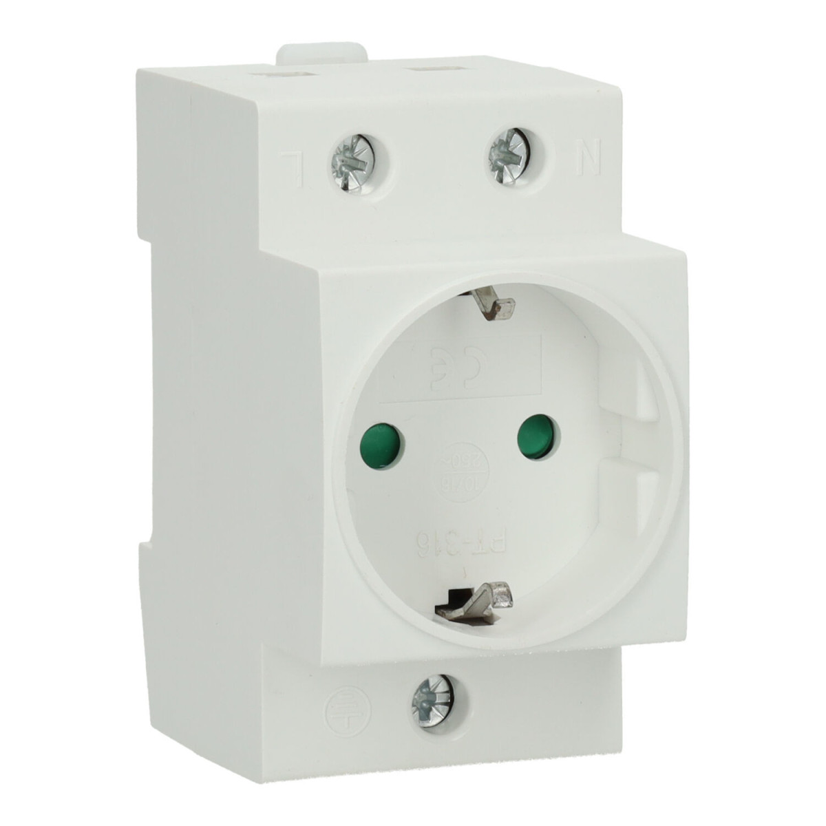 Base enchufe schuko 16A para cuadro eléctrico