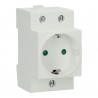 Base enchufe schuko 16A para cuadro eléctrico