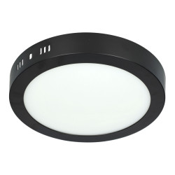 Plafonnier LED rond 18W NOIR