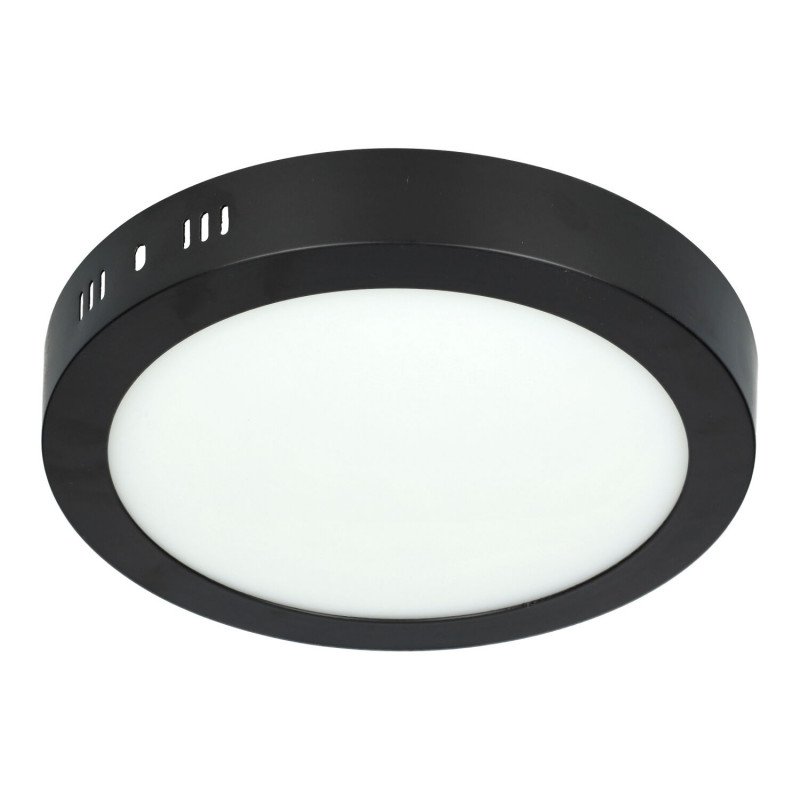 Plafón Led 18W redondo NEGRO