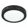 Plafón Led 18W redondo NEGRO