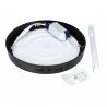 Plafonnier LED rond 18W NOIR