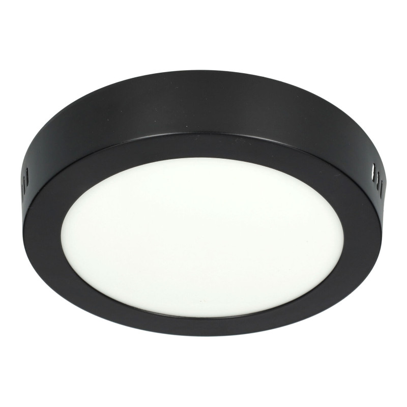 Lâmpada de teto LED 12W preto