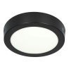 LED Ceiling Light - Round, 12W black housing