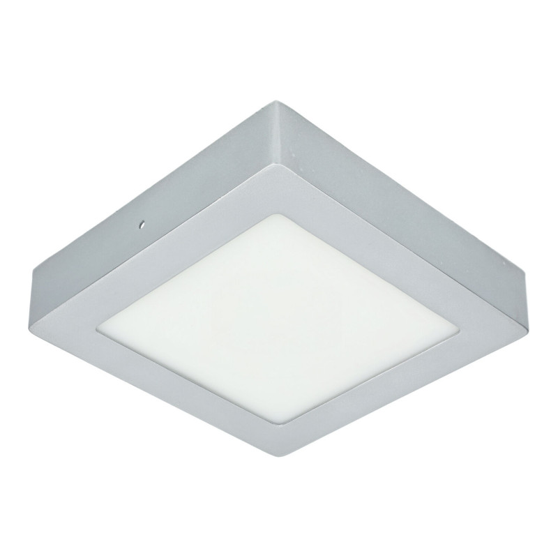 LED Ceiling Light - Square, 12W silver