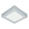 Lâmpada de teto LED 12W quadrado prata