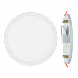 Downlight panneau - 15W, circulaire, coupe réglable